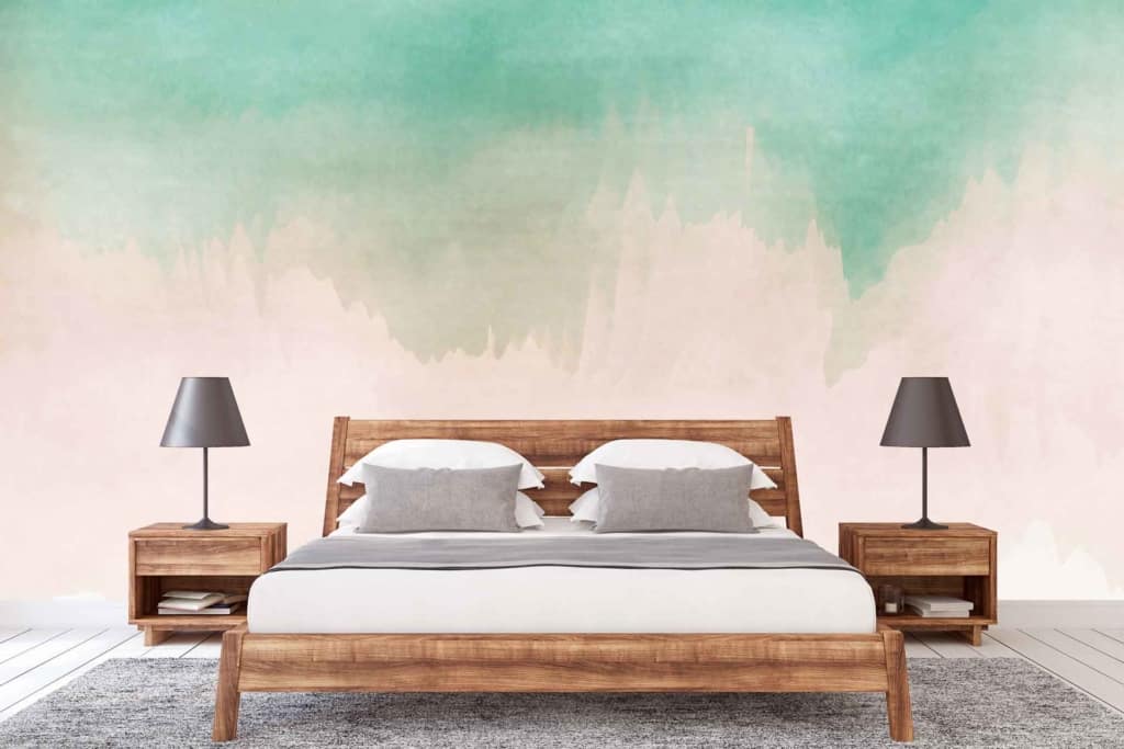 Pastel gradient wallpaper in shades of green and beige. Euphoria-inducing combination.